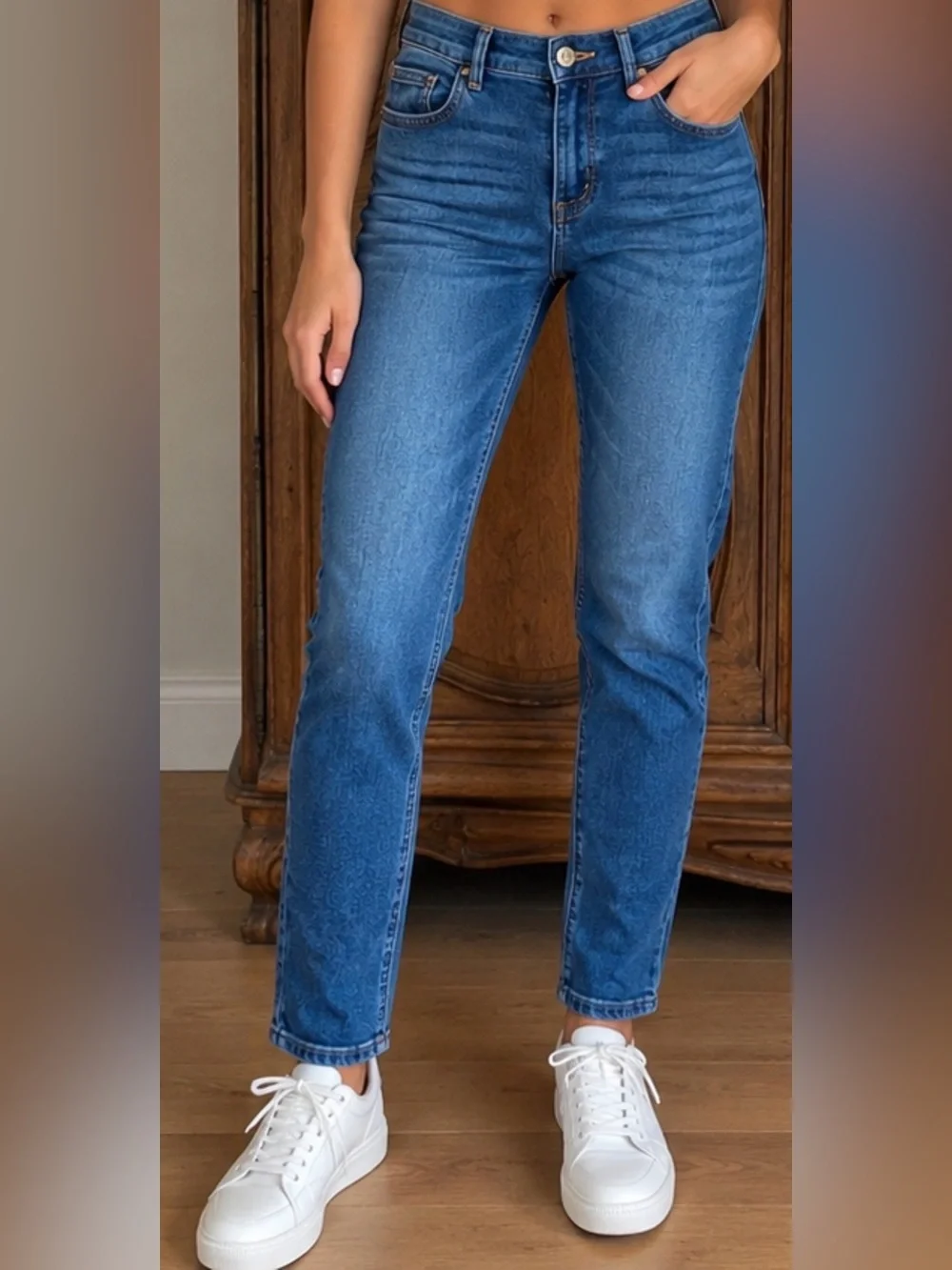 Crewcuts Girls 10 Medium Wash Skinny Pull On Jeans Jegging Elastic Waist